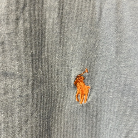 Ralph Lauren Polo Men’s Custom Slim Fit T-Shirt Baby Blue Soft & Comfortable Tee - Picture 5 of 8